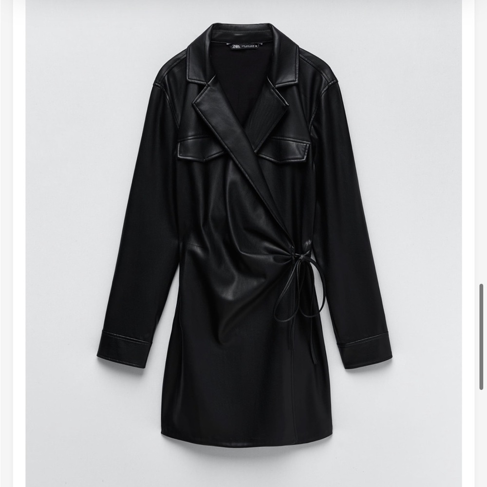 Zara Faux Leather Dress